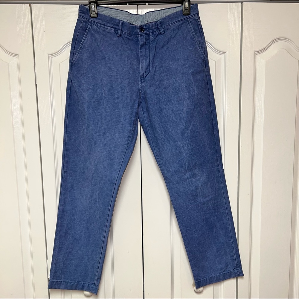 JCrew Bowery slim fit pant in a royal blue color